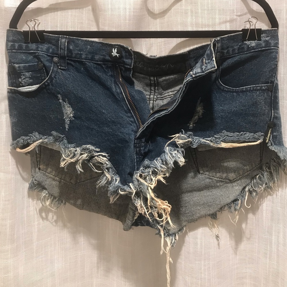 Pre-loved one teaspoon denim shorts